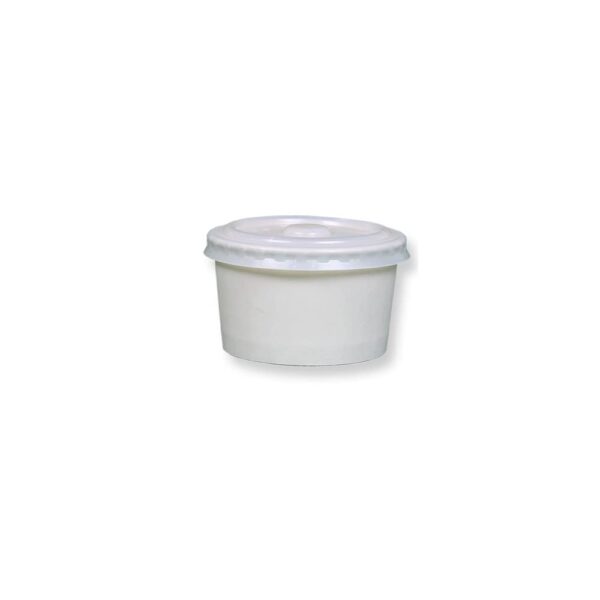 100ml paper ice cream cup with pet lid factory
