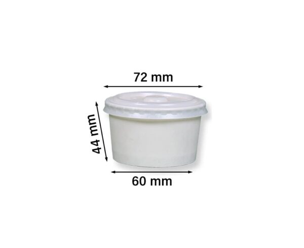 100ml paper ice cream cup with pet lid Suppliers