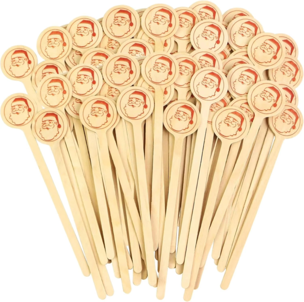 Wooden Coin Stirrers 2.8Cm