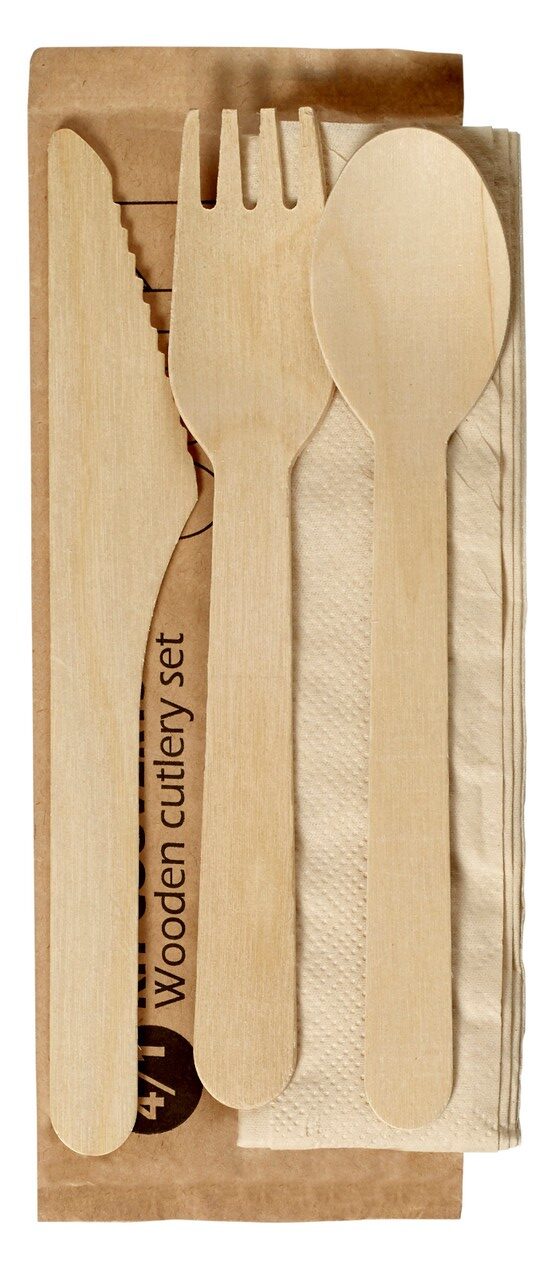 Disposable Wooden Cutlery Paper Pouch Manufacturer in India