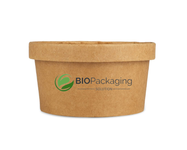 350ml brown paper kraft container