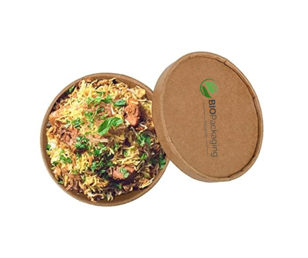high quality 350ml brown paper kraft container