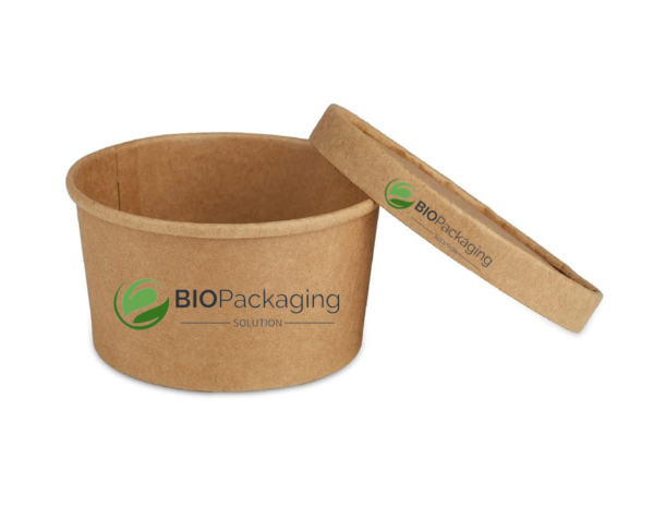 350ml brown paper kraft containers at factory price