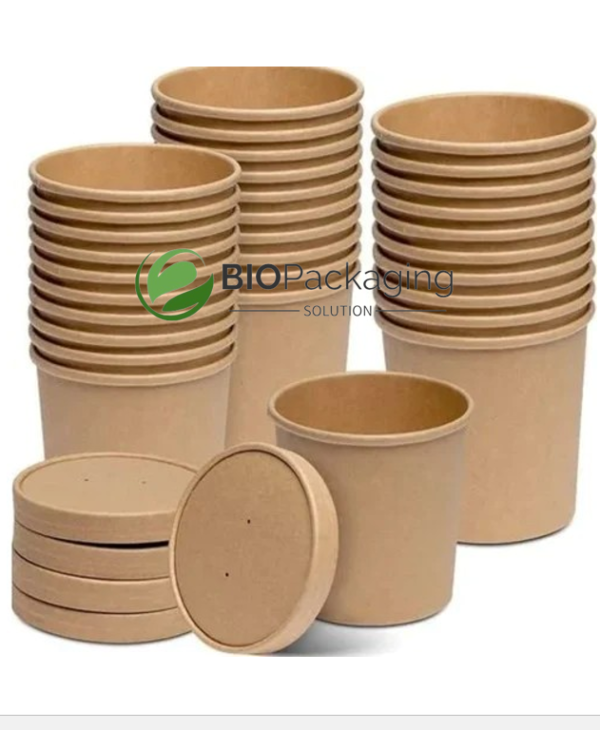 580ml Brown Paper Kraft Containers manufacturers in delhi ncr