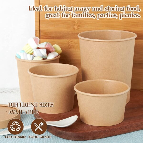 500ml Brown Paper Kraft Container Importers