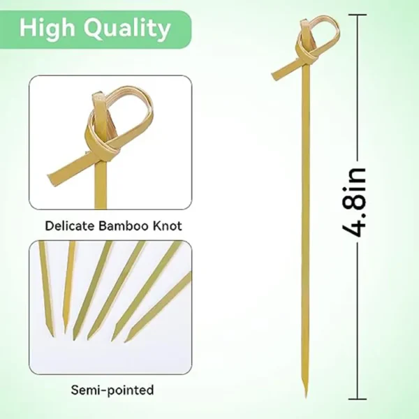4.8 Inch bamboo knot skewer Manufacturers in Delhi